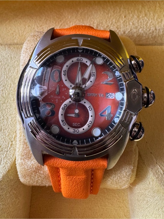Invicta Other - Invicta Men's Orange Dial and Strap Chronograph Watch